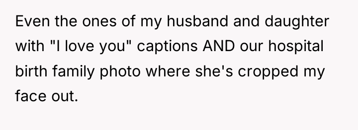 Even the ones of my husband and daughter with "I...