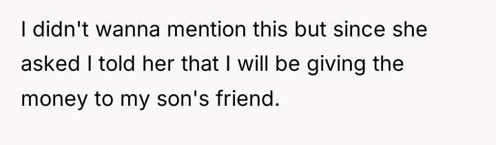 I didn't wanna mention this but since she asked I...