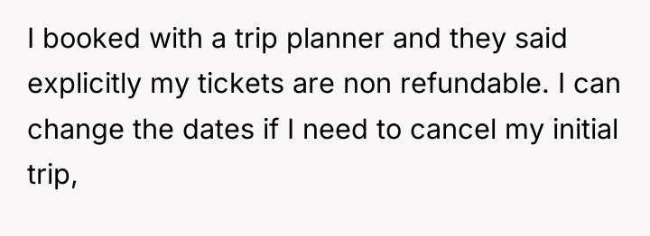 I booked with a trip planner and they said explicitly...