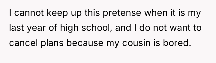 I cannot keep up this pretense when it is my...