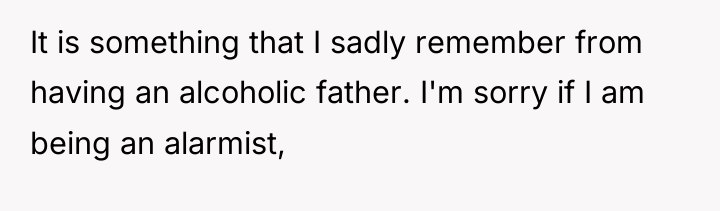 It is something that I sadly remember from having an...