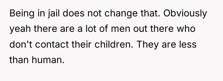 Being in jail does not change that. Obviously yeah there...