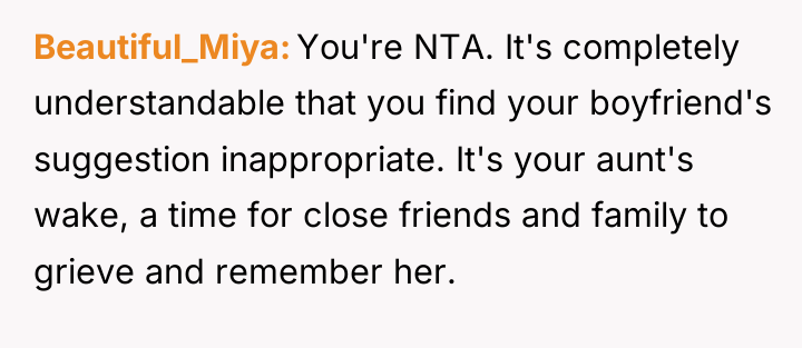 Beautiful_Miya You're NTA. It's completely understandable that you find your...