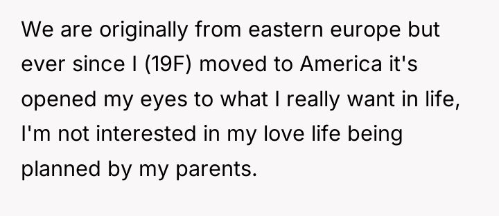 We are originally from eastern europe but ever since I...