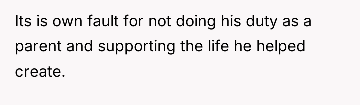 Its is own fault for not doing his duty as...