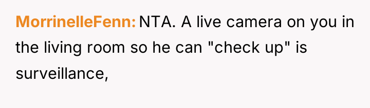 MorrinelleFenn NTA. A live camera on you in the living...