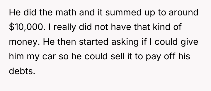 He did the math and it summed up to around...