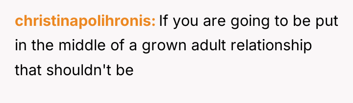 christinapolihronis If you are going to be put in the...