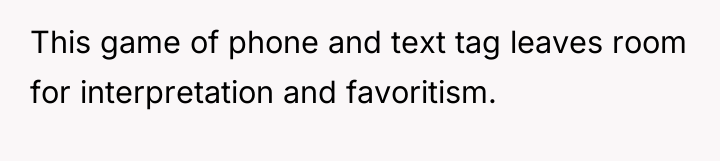 This game of phone and text tag leaves room for...