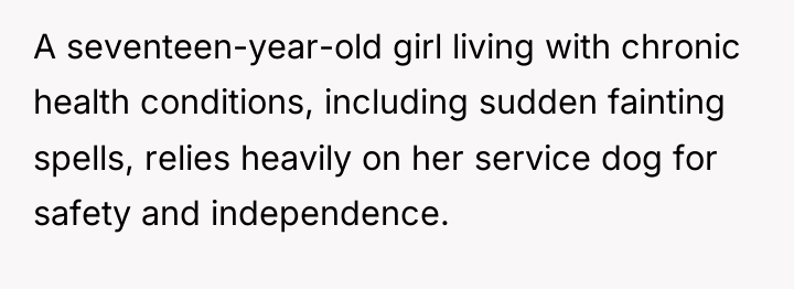 A seventeen-year-old girl living with chronic health conditions, including sudden...