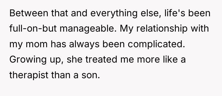 Between that and everything else, life's been full-on-but manageable. My...