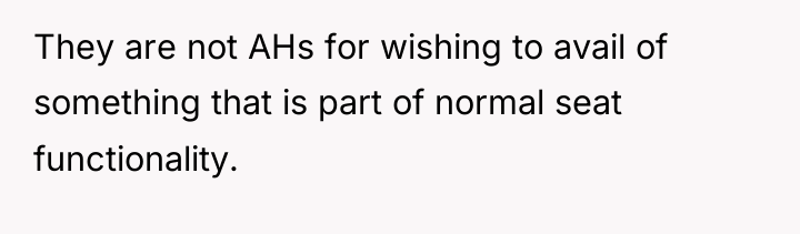 They are not AHs for wishing to avail of something...