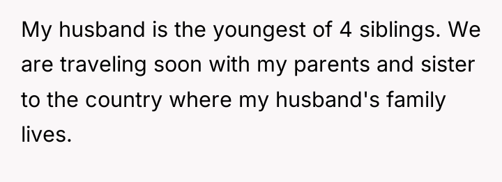 My husband is the youngest of 4 siblings. We are...