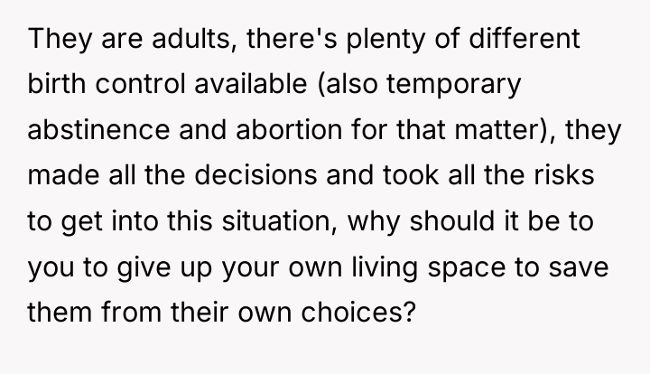 They are adults, there's plenty of different birth control available...