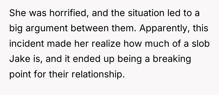 She was horrified, and the situation led to a big...