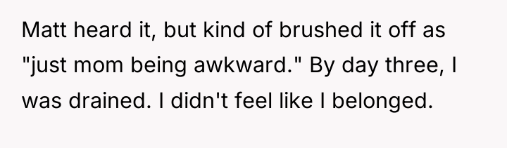 Matt heard it, but kind of brushed it off as...