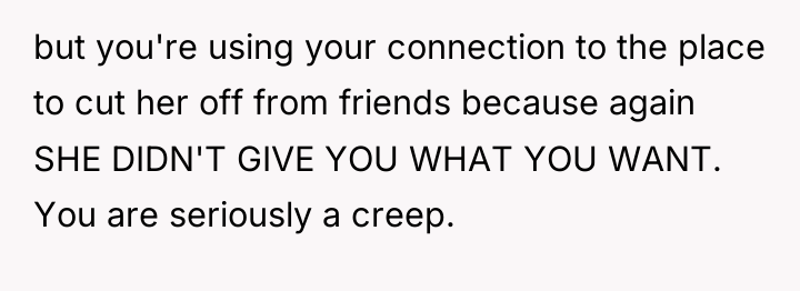 but you're using your connection to the place to cut...