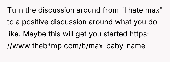 Turn the discussion around from "I hate max" to a...