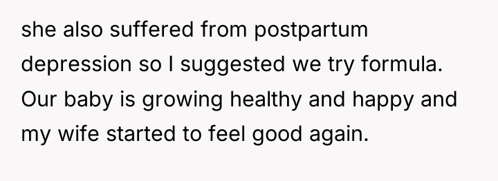 she also suffered from postpartum depression so I suggested we...