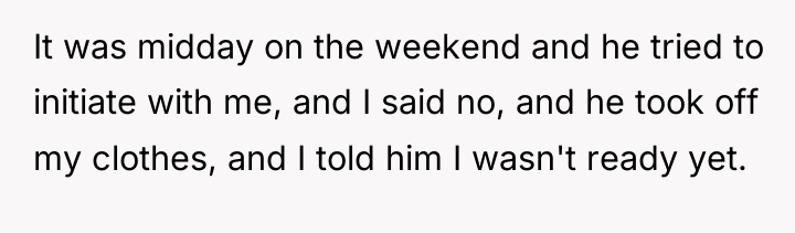 It was midday on the weekend and he tried to...