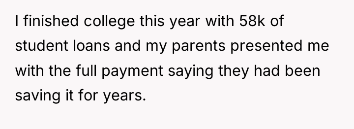 I finished college this year with 58k of student loans...