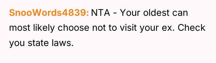 SnooWords4839 NTA - Your oldest can most likely choose not...
