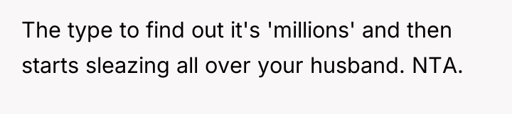 The type to find out it's 'millions' and then starts...