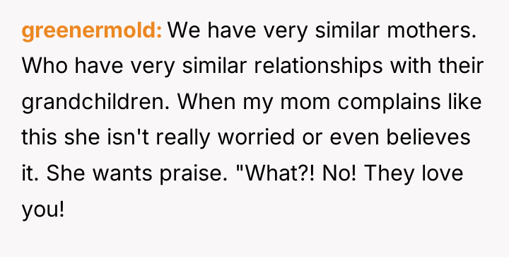 greenermold We have very similar mothers. Who have very similar...