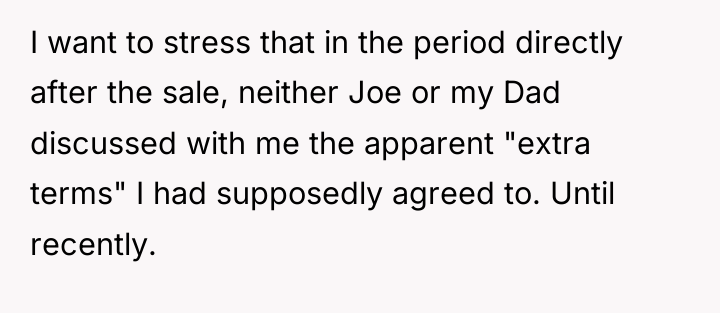 I want to stress that in the period directly after...