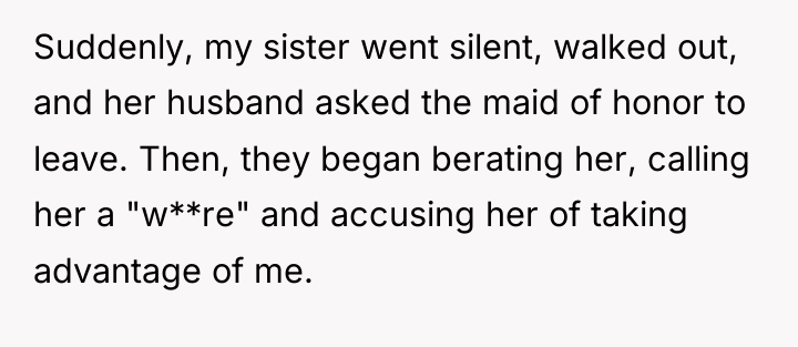 Suddenly, my sister went silent, walked out, and her husband...