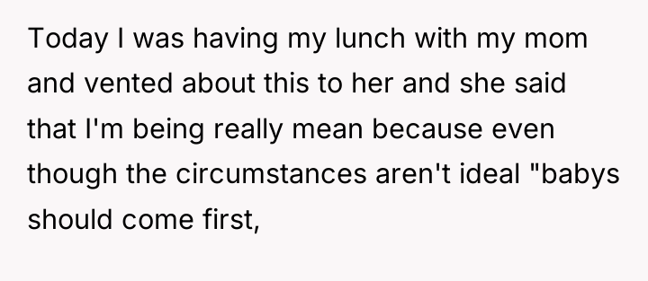 Today I was having my lunch with my mom and...