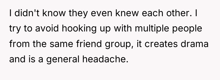 I didn't know they even knew each other. I try...
