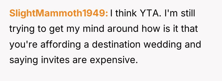 SlightMammoth1949 I think YTA. I'm still trying to get my...