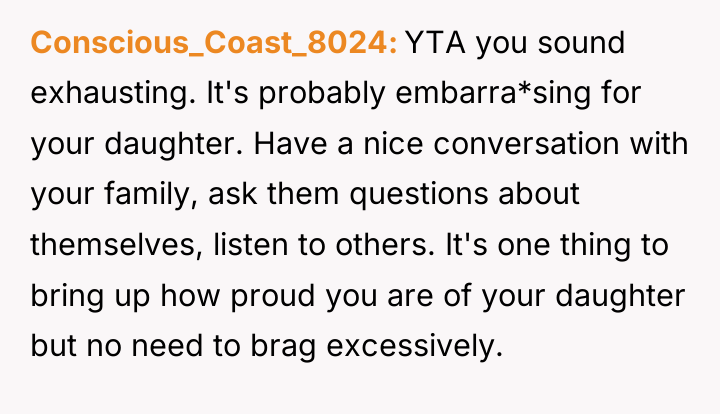 Conscious_Coast_8024 YTA you sound exhausting. It's probably embarra*sing for your...