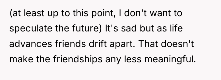 (at least up to this point, I don't want to...