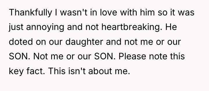 Thankfully I wasn't in love with him so it was...