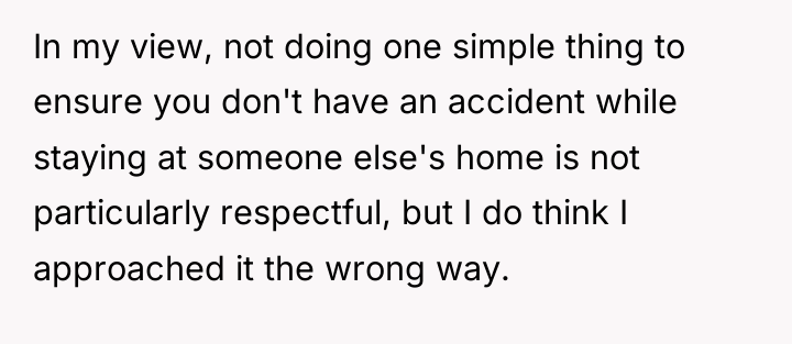 In my view, not doing one simple thing to ensure...