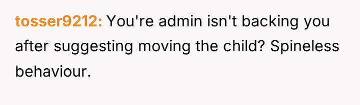 tosser9212 You're admin isn't backing you after suggesting moving the...