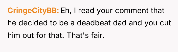 CringeCityBB Eh, I read your comment that he decided to...
