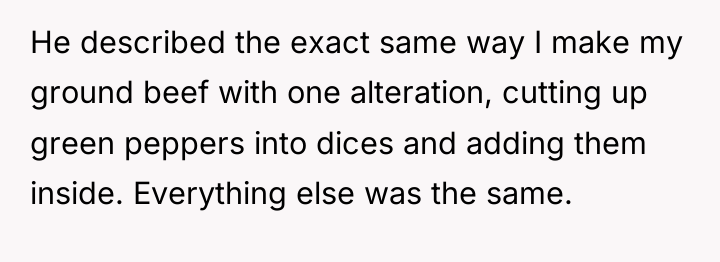 He described the exact same way I make my ground...