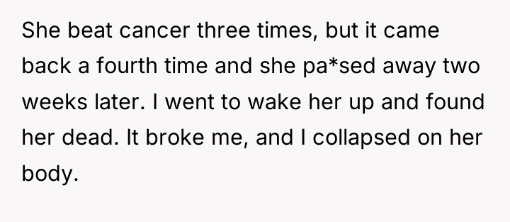 She beat cancer three times, but it came back a...