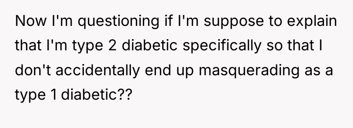 Now I'm questioning if I'm suppose to explain that I'm...