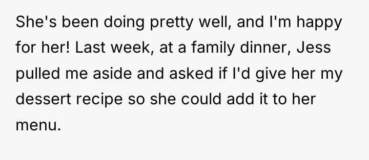She's been doing pretty well, and I'm happy for her!...