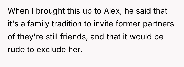 When I brought this up to Alex, he said that...