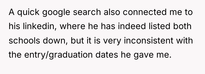 A quick google search also connected me to his linkedin,...