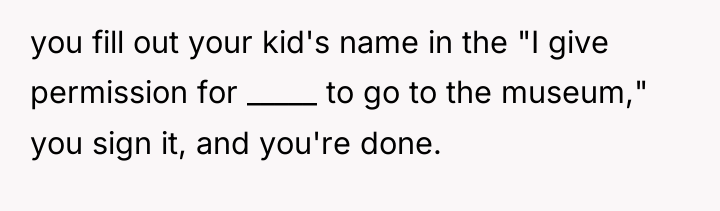 you fill out your kid's name in the "I give...