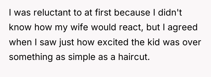 I was reluctant to at first because I didn't know...