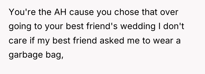 You're the AH cause you chose that over going to...