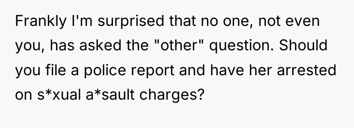 Frankly I'm surprised that no one, not even you, has...