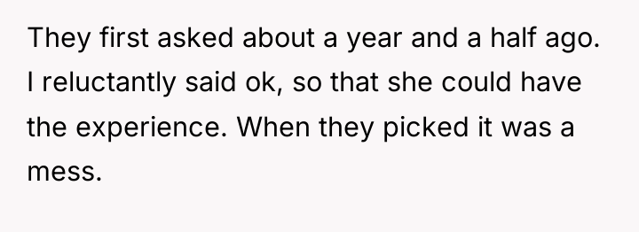 They first asked about a year and a half ago....